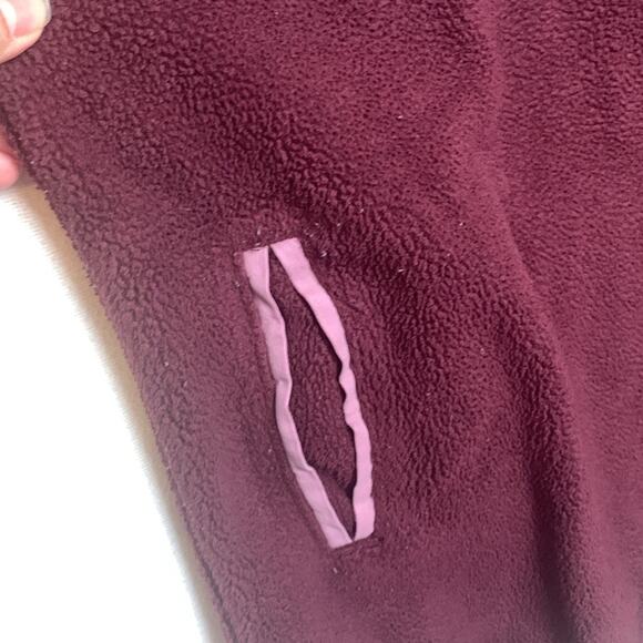 Abercrombie & Fitch women's large pink purple fleece sweatshirt pullover pata - Picture 6 of 10